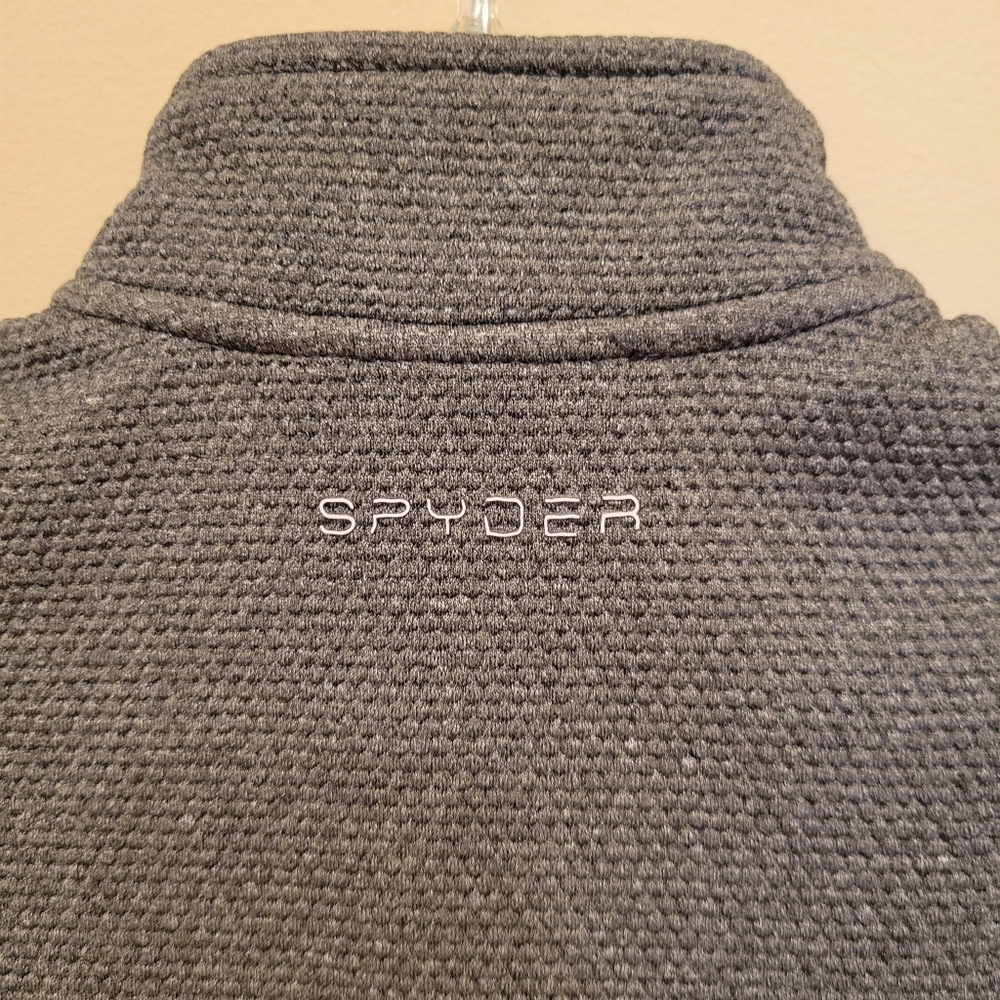 Spyder Gray Zip-Up fleece vest - Picture 10 of 14